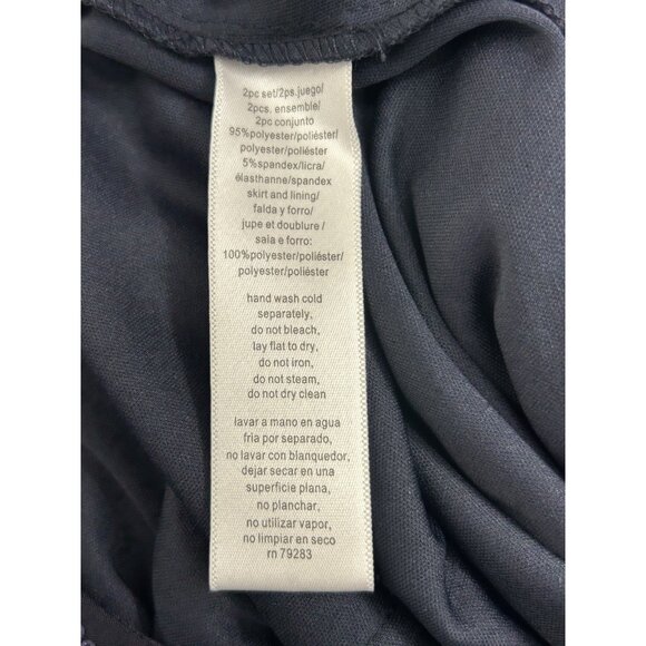 Alex Evenings sequin dress jacket set 8 petite Navy Mother Of The Bride Formal - Picture 9 of 9